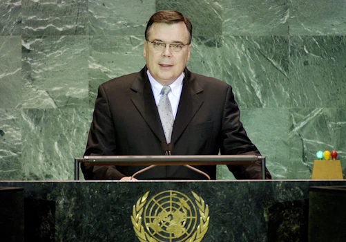 Geir H. Haarde utanríkisráðherra, ávarpar allsherjarþing Sameinuðu þjóðana, 24. september 2004.