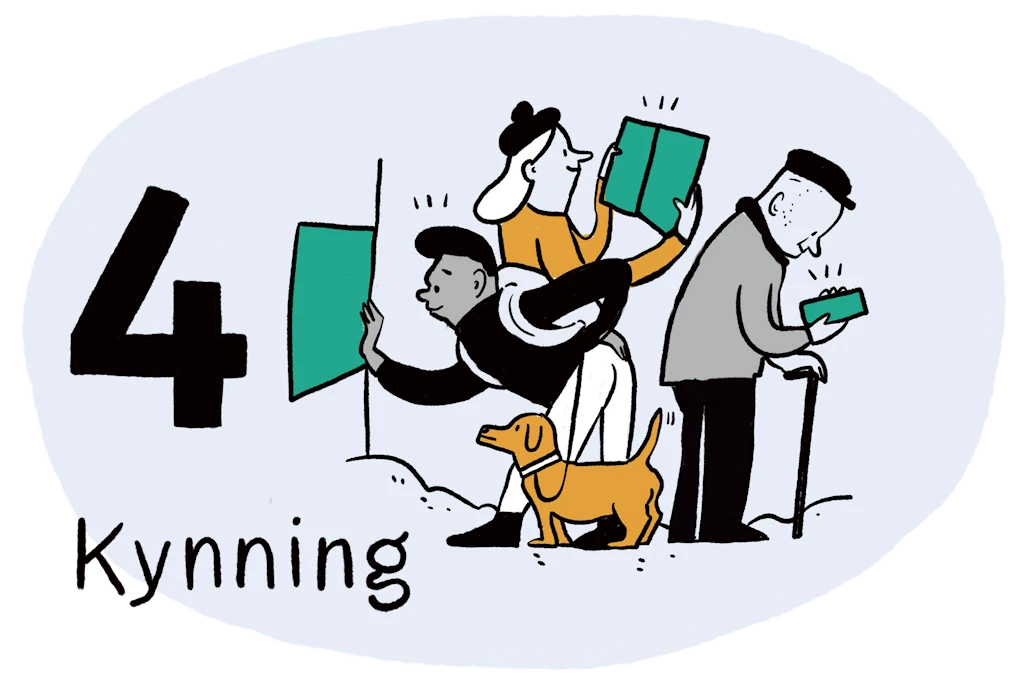 Skref 4: Kynning