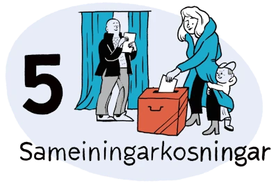 Skref 5: Sameiningarkosningar