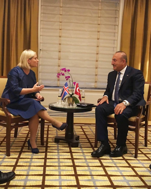 Lilja og Mevlüt Çavuşoğlu.