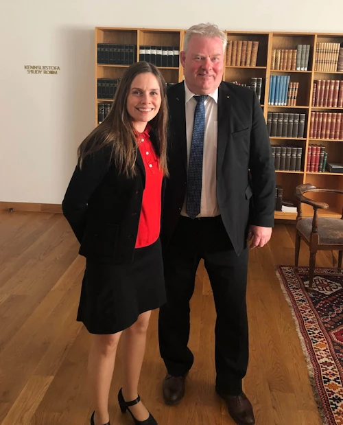 Katrín Jakobsdóttir, forsætisráðherra, og Sigurður Ingi Jóhannsson, samgöngu- og sveitastjórnarráðherra