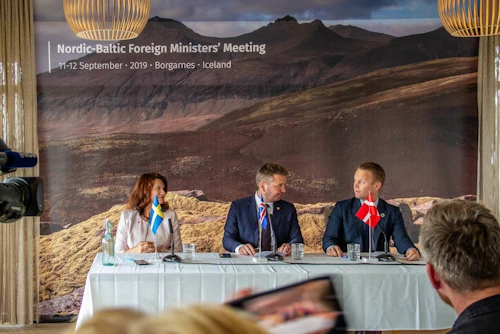 Af blaðamannafundi. Mynd: Iris Dager
