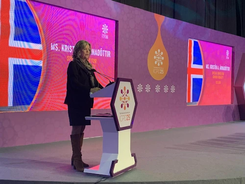 Kristín Árnadóttir sendiherra á ráðstefnunni í Kenya