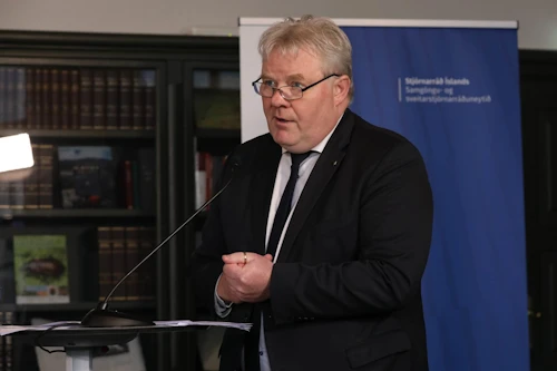 Sigurður Ingi Jóhannsson, samgöngu- og sveitarstjórnarráðherra, á blaðamannafundi um annan áfanga aðgerða ríkisstjórnarinnar vegna COVID-19 faraldursins.