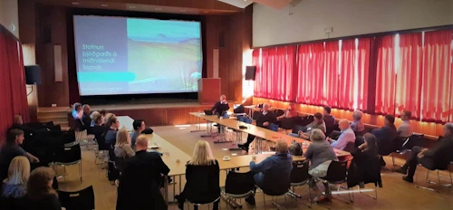 Frá fundi nefndarinnar á Hvolsvelli.