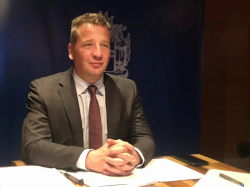 Guðlaugur Þór Þórðarson, utanríkis- og þróunarsamvinnuráðherra, á fundi NB8-ríkjanna í dag