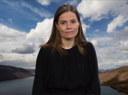 Katrín Jakobsdóttir tilkynnti um framlag Íslands.