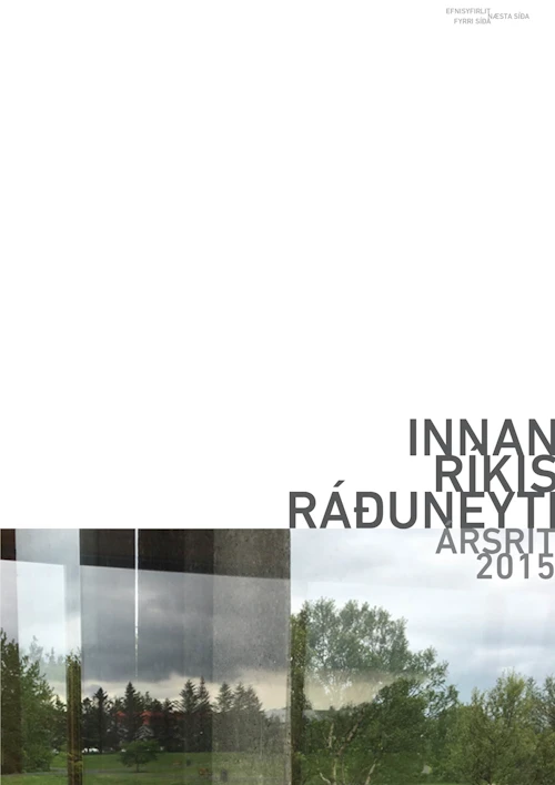 Ársrit innanríkisráðuneytisins 2015.