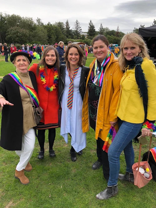 Guðrún Ögmundsdóttir, Katrín Jakobsdóttir, Líf Magneudóttir, Elín Oddný Sigurðardóttir og Heiða Björg Hilmisdóttir