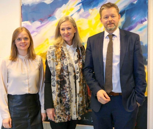Sigrún Ingibjörg Gísladóttir, Pia Prytz Phiri og Þorsteinn Víglundsson