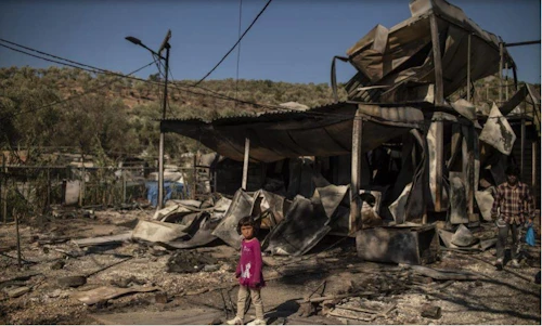 Ljósmynd frá Lesbos: UNICEF