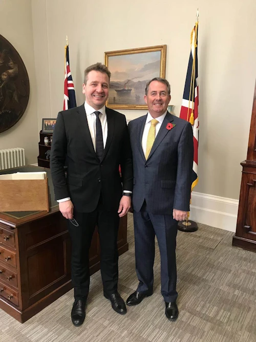 Guðlaugur Þór ásamt Liam Fox
