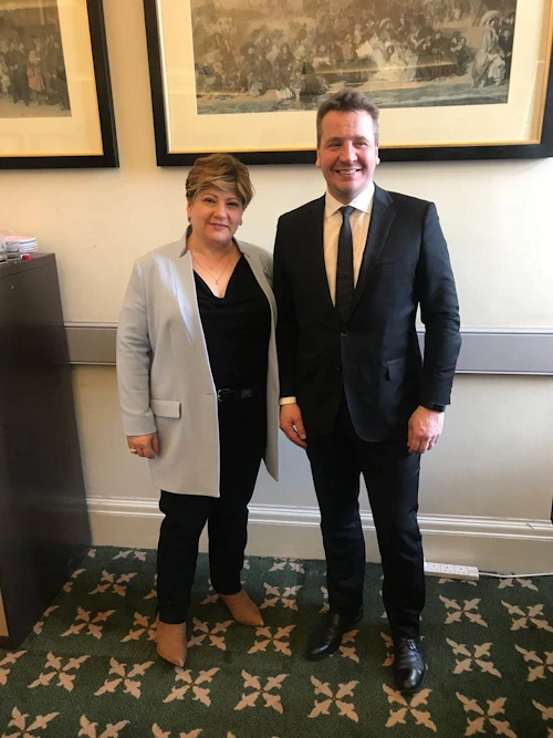 Guðlaugur Þór ásamt Emily Thornberry