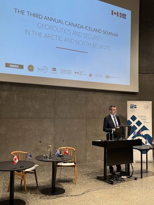 Martin Eyjólfsson, ráðuneytisstjóri utanríkisráðuneytisins, flutti opnunarávarp.