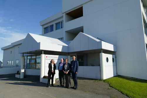 Sjúkrahús HVE á Akranesi: Frá heimsókn heilbrigðisráðherra síðsumars 