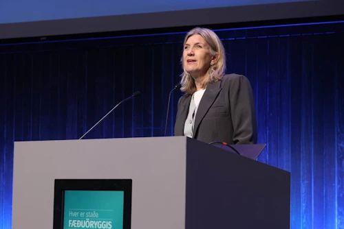 Hanna Katrín Friðriksson atvinnuvegaráðherra ávarpaði málþing um stöðu fæðuöryggis á Íslandi.