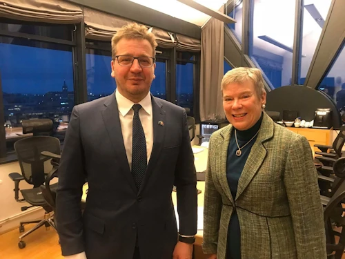 Guðlaugur Þór Þórðarson og Rose Gottemoeller