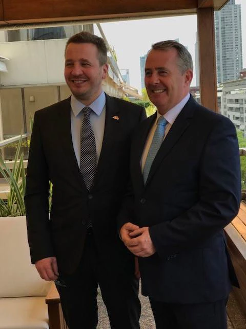 Guðlaugur Þór og Liam Fox.