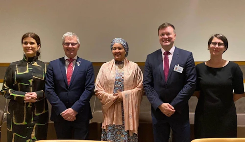 Þróunarsamvinnuráðherrar Norðurlanda og Amina Mohammed