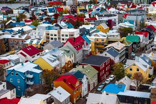 Litrík hús í Reykjavík
