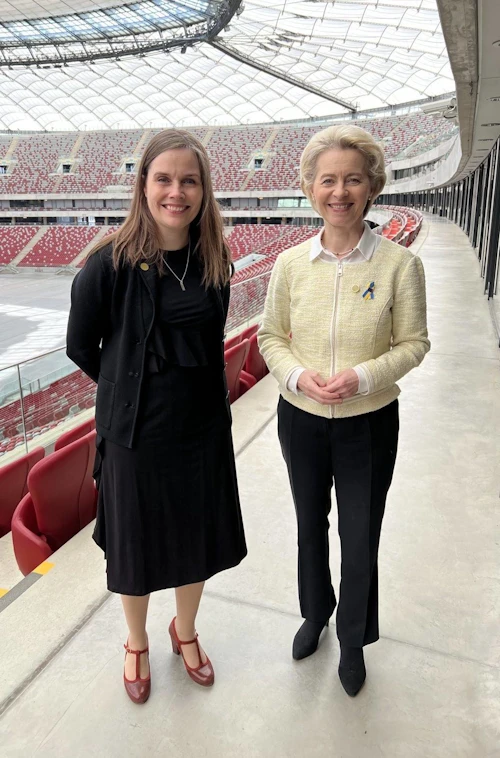 Prime Minister Katrín Jakobsdóttir and Ursula von der Leyen, President of the European Commission