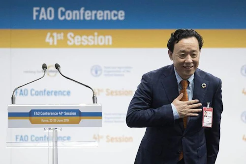 Qu Dongyu nýr framkvæmdastjóri FAO. Ljósmynd: FAO/ Alessia Pierdominco