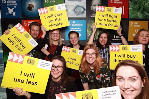 Ungt fólk frá öllum Norðurlöndunum kom saman í Hörpu 11. apríl 2019 á ráðstefnu um sjálfbæra neyslu og framleiðslu (heimsmarkmið 12). Niðurstöður voru sendar norrænum forsætisráðherrum.