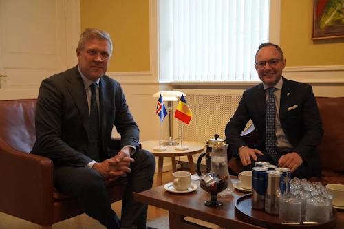 Bjarni Benediktsson forsætisráðherra og Xavier Espot Zamora forsætisráðherra Andorra