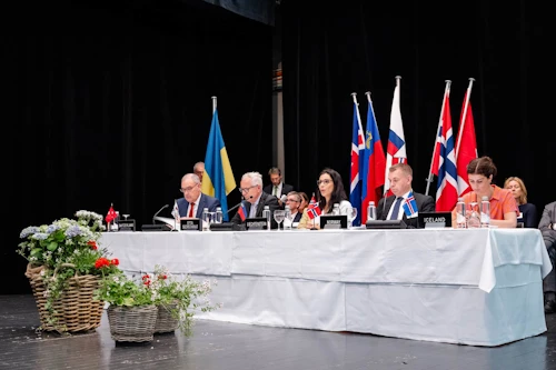 Viðræðum um uppfærslu á fríverslunarsamningnum við Úkraínu var ýtt úr vör á ráðherrafundi EFTA í júní 2023.