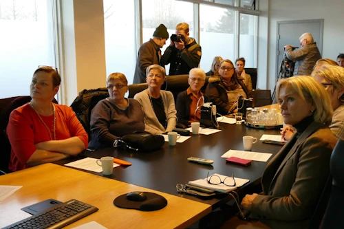 Frá fundi í heilbrigðisráðuneytinu þar sem þessar breytingar og fleiri til lækkunar á greiðsluþátttöku sjúklinga voru kynntar