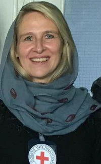 Elín Jakobína Oddsdóttir sendifulltrúi Rauða krossins.