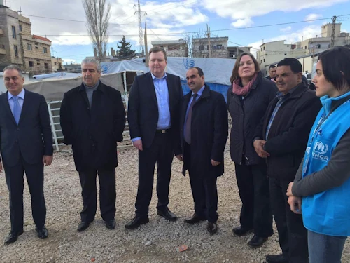 Forsætisráðherra fundaði með yfirmönnum Flóttamannastofnunar Sameinuðu þjóðanna (UNHCR) í flóttamannabúðunum í Zahle