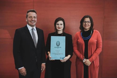Guðlaugur Þór Þórðarson, umhverfis-, orku- og loftslagsráðherra, Julia Encausse framkvæmdastjóri Marea og Eliza Reid forsetafrú.