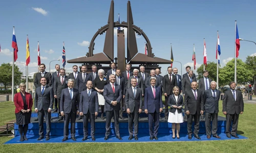 NATO ráðherrarnir.