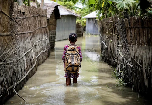 Ljósmynd frá Bangladess: Unicef.