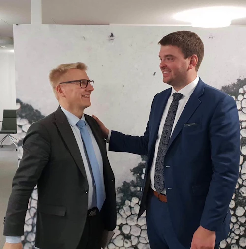 Ráðherrarnir Ásmundur Einar og Kimmo Tiilikainen