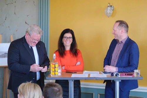 Þrír ráðherrar kynntu áform um uppbyggingu innviða vegna orkuskipta á blaðamannafundi í dag. 