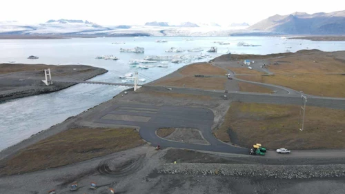 Bílastæði við Eystri Fellsfjöru.