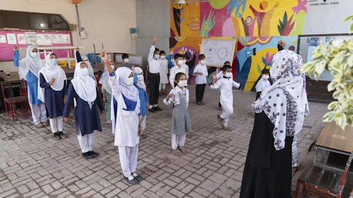 Mashaal skólinn í Pakistan. Ljósmynd: UNICEF