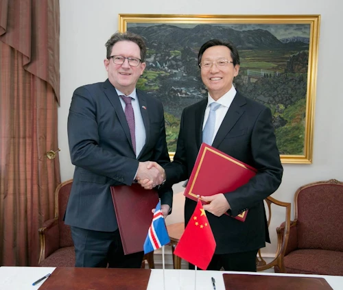 Kristján Þór og Han Changfu 