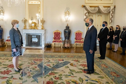 Cérémonie des présentation des Lettres de créance, Palais de Belém, Lisbon