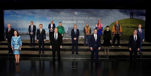 Frá ráðherrafundi Norðurskautsráðsins í Reykjavík 2021.
