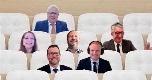 Fulltrúar EFTA-ríkjanna og Malasíu á fjarfundi.