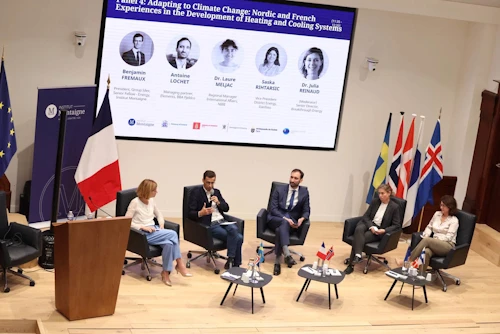 Antoine Lochet, du cabinet d’avocats BBA Fjeldco, a pris part à la table ronde « Adapting to Climate Change: Nordic and French Experiences in the Development of Heating and Cooling Systems ».