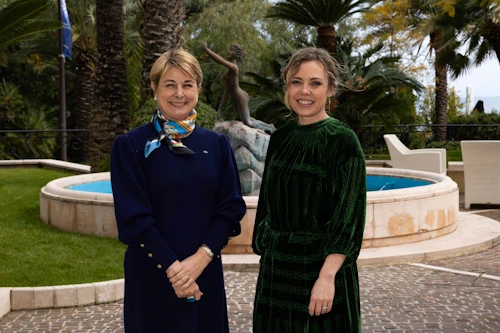 Isabelle Berro Amadei, utanríkisráðherra Mónakó og María Mjöll Jónsdóttir, sendiherra Íslands í Mónakó