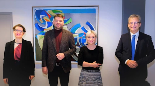 Kolbrún Pálsdóttir forseti Menntavísindasviðs Háskóla Íslands, Ásmundur Einar Daðason félags- og barnamálaráðherra, Lilja Alfreðsdóttir mennta- og menningarmálaráðherra og Jón Atli Benediktsson rektor Háskóla Íslands. 