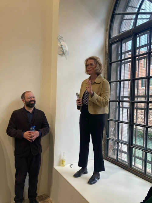 Unnur Orradóttir Ramette, Ambassadrice d'Islande en Italie a inauguré le pavillon islandais
