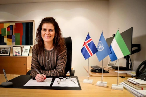 Þórdís Kolbrún Reykfjörð Gylfadóttir utanríkis- og þróunarsamvinnuráðherra.
