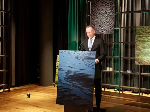 Guðmundur Ingi Guðbrandsson, umhverfis- og auðlindaráðherra, kynnir frumvarp um hálendisþjóðgarð.