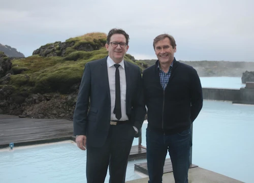 Kristján Þór Júlíusson og Grímur Sæmundsen